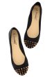 BATILDA Black Studded Ballerinas For Discount