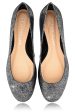 CECCONELLO LEELA Silver Crackled Ballerinas Sale