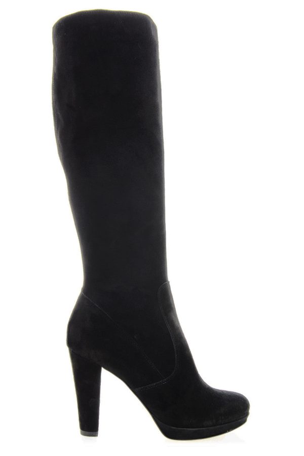 BARBARA BUCCI CHIARA Black Suede Boots Online Hot Sale