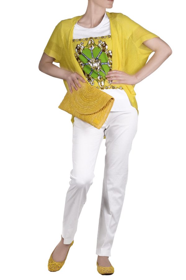 LUANA Yellow Batwing Cardigan Sale