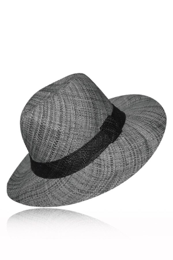 Berthile Gray Handmade Madagascar Hat Online Hot Sale