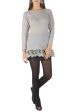 LEANDER Grey Lace Long Blouse For Cheap