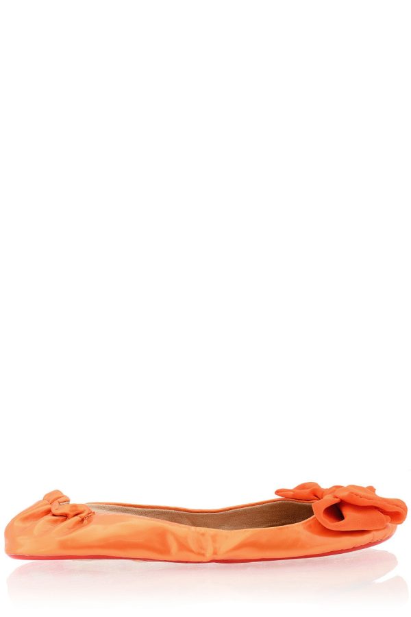 RIA Orange Patent Ballerinas Online Hot Sale