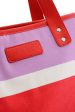 LARINE Red Color Block Shoulder Bag For Cheap