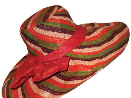 Alondra Multicolor Wide Handmade Madagascar Hat Online