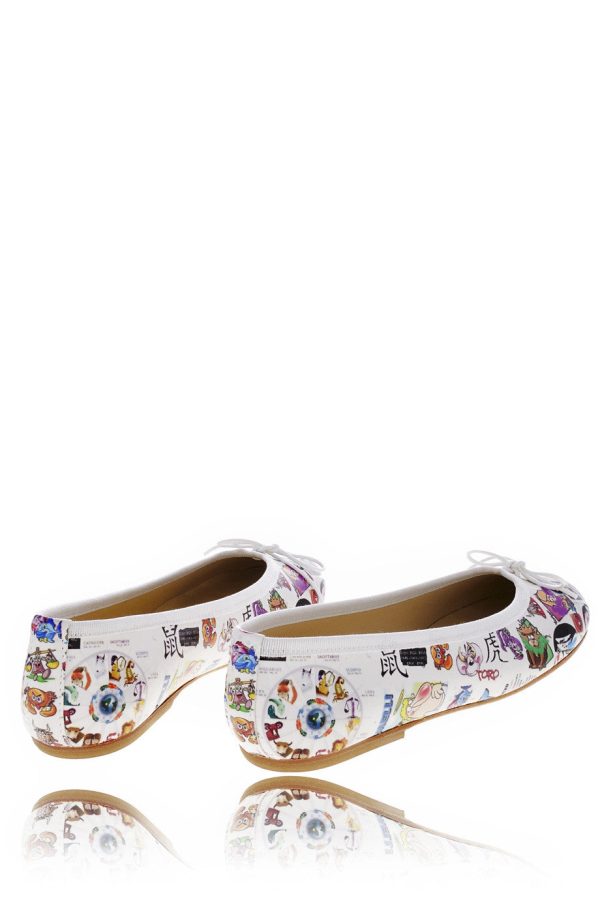 ANTONELLA ZODIAGO Printed Ballerinas Hot on Sale