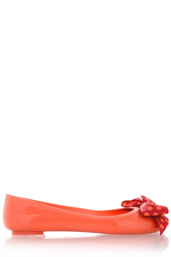 COLORS OF CALIFORNIA CHIC IN THE CITY Coral Dot Ballerinas Online