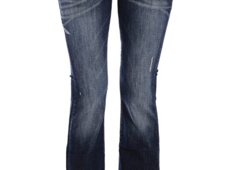 CARLOS MIELE DARK BLUE Flared Jeans Discount