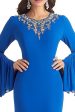 Royal Blue Sheath Scoop Long Sleeve Mother of the Bride Dress Supply