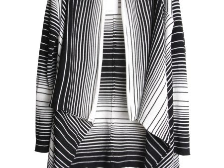 CLUBE BOSSA STRIPPED Black & White Cardigan For Discount