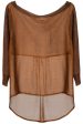 TAMILA Bronze Sheer Blouse Sale