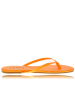 ZINCS Orange Leather Thong Sandals Online