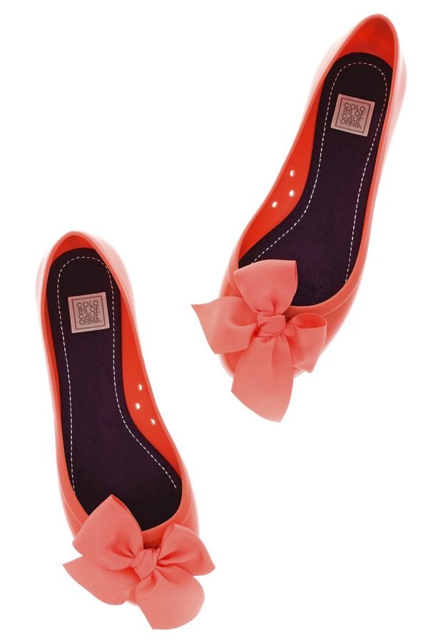 COLORS OF CALIFORNIA CHIC IN THE CITY Coral Ballerinas Sale