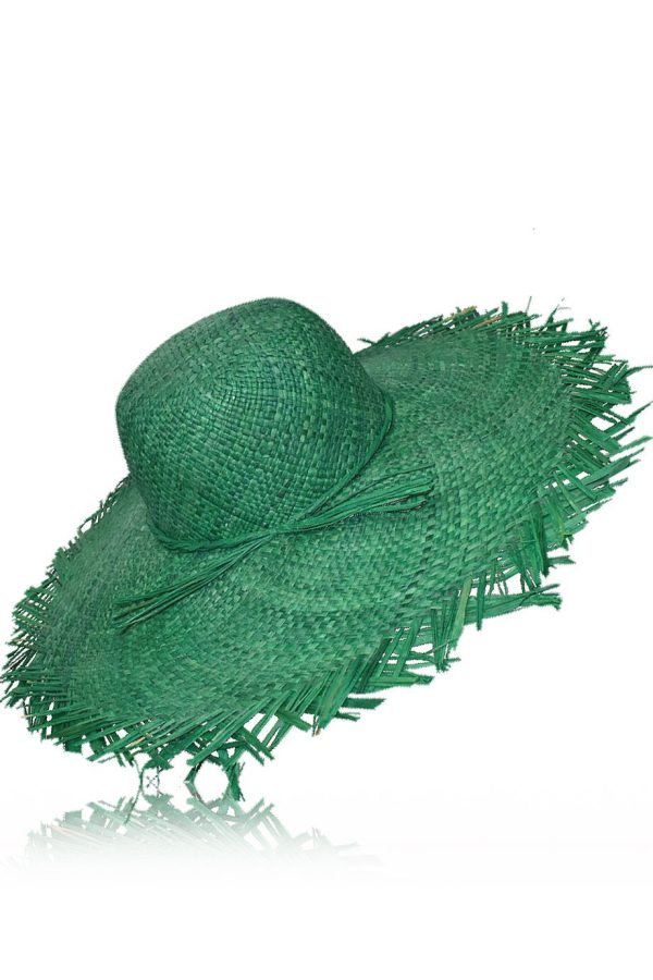 Avoria Green Handmade Madagascar Hat Online Hot Sale