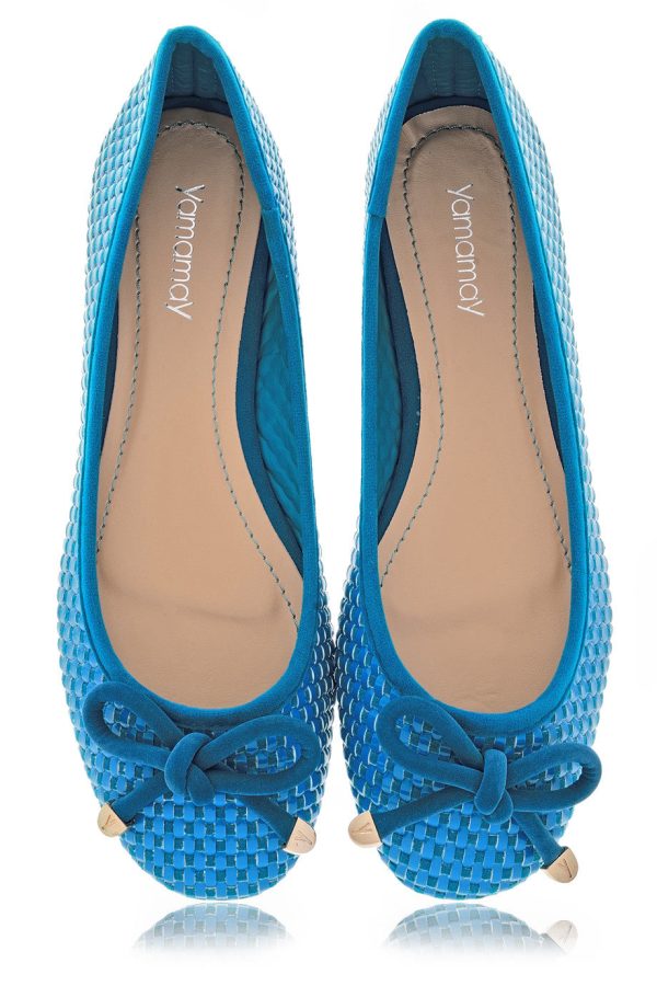 THELMA Sky Blue Ballerinas Fashion