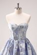 Blue Corset A Line Sweetheart Homecoming Dress Online Hot Sale