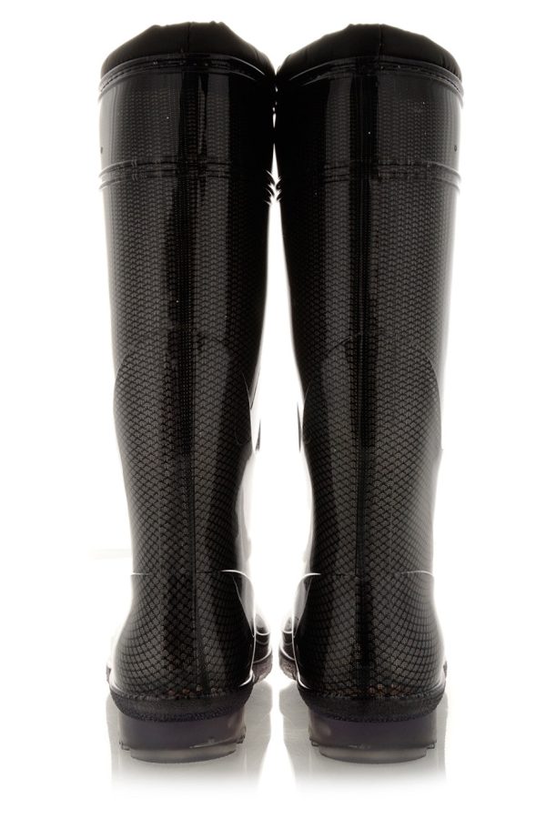 ANDES Black Lace Rubber Boots Online