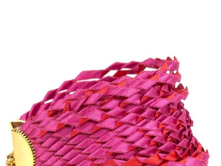 Zig Zag Fuchsia Silk Bracelet Online