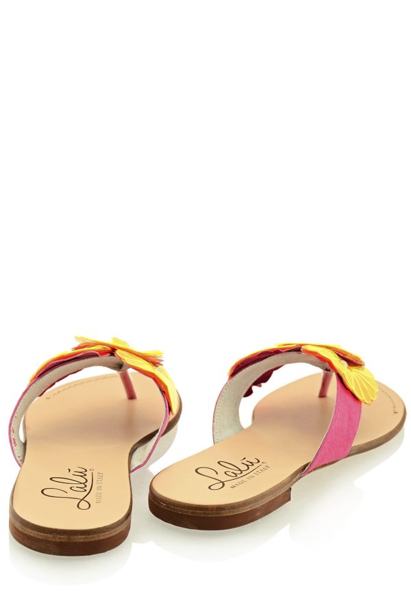 FLOWER FUSHION Fuchsia Sandals Online