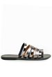 Athena Black Leather Sandals Online now