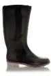 ANDES Black Lace Rubber Boots Online