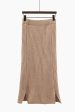 Alizee Beige Knitted Sweater and Skirt Set Fashion