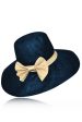 Alondra Blue Wide Handmade Madagascar Hat Hot on Sale