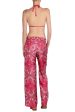 MANOLA Coral Print Silk Pants Discount