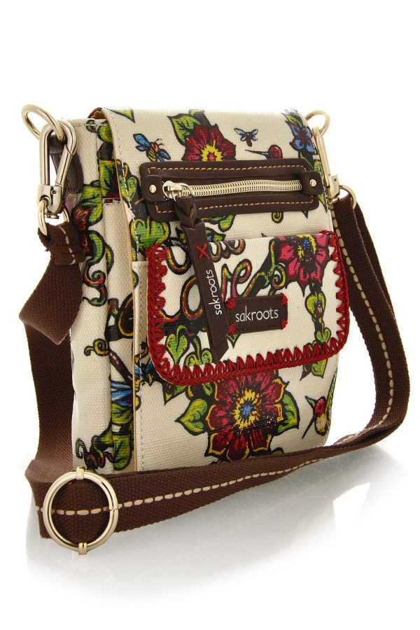 ARTIST CIRCLE Floral Plastic Messenger Hot on Sale