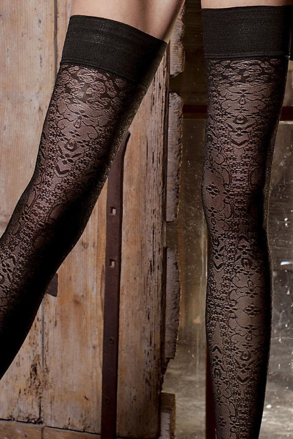 BELARUS Lace Hold Ups Hot on Sale