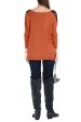 CUTE FOX Orange Long Sleeved Sweater Discount