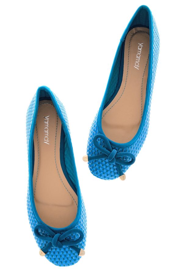 THELMA Sky Blue Ballerinas Fashion