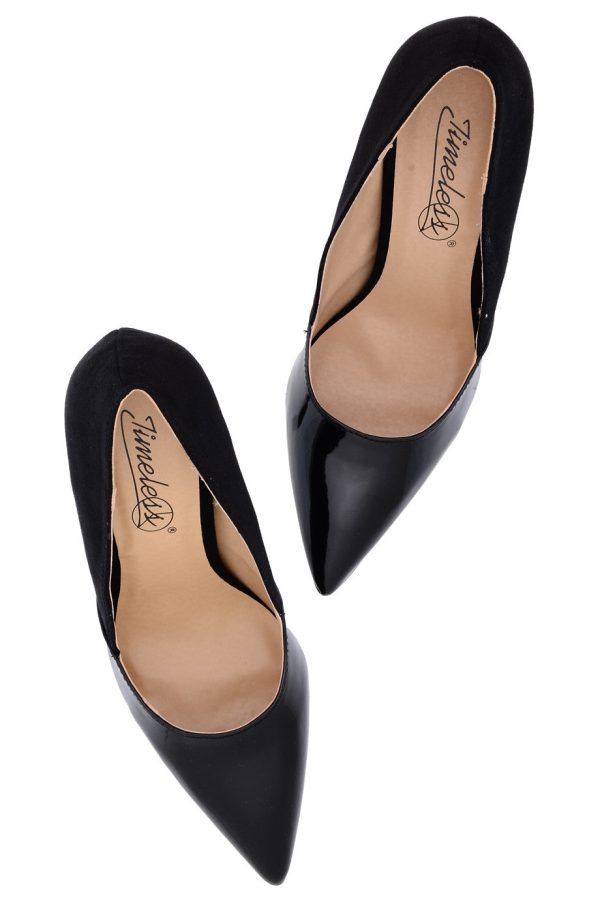 AUBREY Black Suede Pumps Online