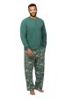 Animal Print Dark Green Matching Pajamas Set Online Sale