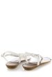 LILOU White Metallic Element Sandals Online