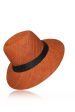 Berthile Orange Handmade Madagascar Hat For Sale