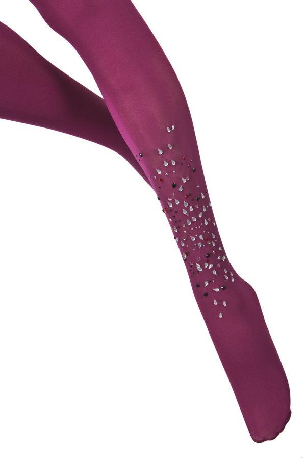 BEBAROQUE EVA Plum Tights Online Sale