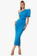 Blue One Shoulder Bodycon Party Dress For Discount