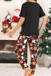 Black Pumpkin Printed Halloween Family Pajamas Set Fashion