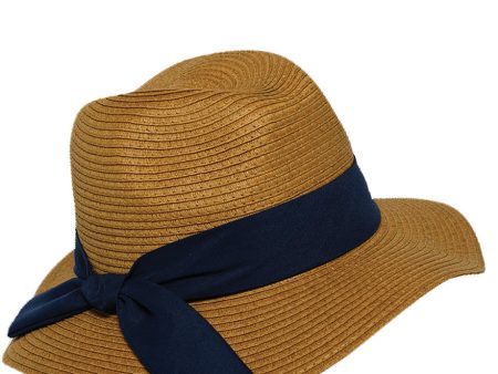 Arony Camel Blue Hat with Blue Ribbon For Sale