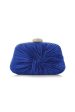 Luxury Royal Blue Pleated Handbag on Sale