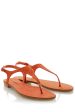 FRANCESCO MILANO ARETHA Orange Crystal Sandals For Discount