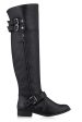 BASILIA Black Thigh-High Riding Boots Sale