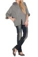 FELICIA Grey Fur Hooded Cardigan For Discount