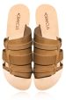 Desmi Beige Leather Sandals Online now