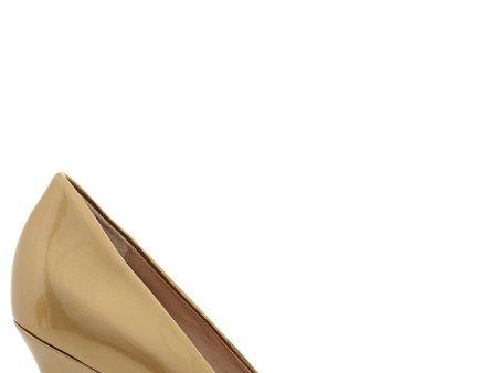 ALDITH Patent Desert Leather Pumps Cheap