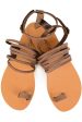 Astraea Brown Suede Leather Sandals Hot on Sale