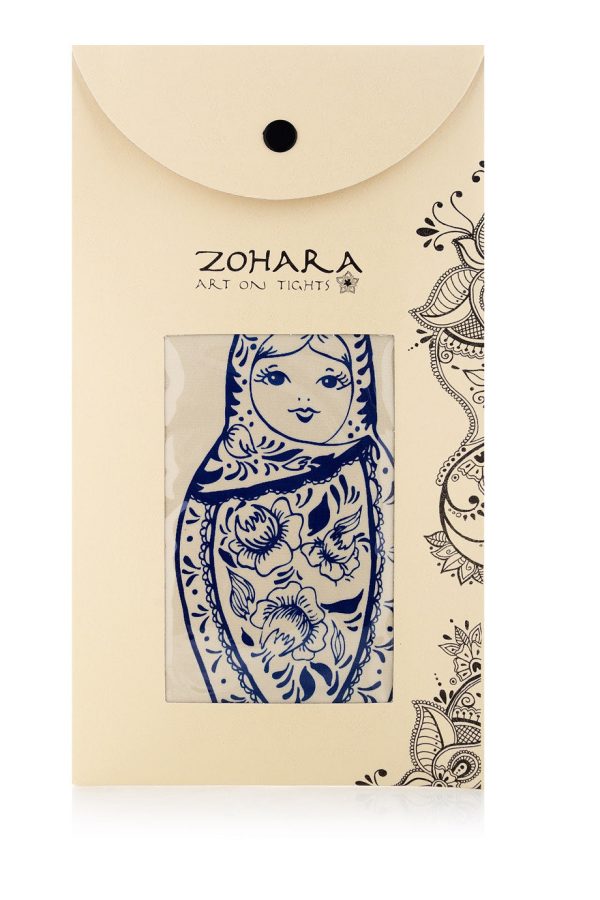 ZOHARA BABUSHKA Off-White Tights on Sale