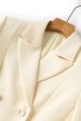 Apricot Peak Lapel Double Breasted Blazer Fashion