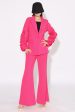 Fuchsia 2 Pieces Notched Lapel One Button Women Suits Hot on Sale